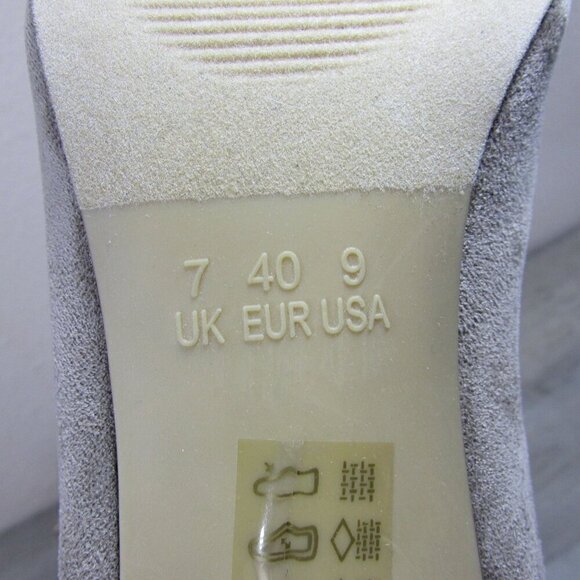 London Rag Women's 9 Emerson Micro Suede Block Heel Ankle Boots Taupe - Picture 6 of 6